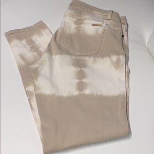 Michael Kors Tan Tie Die Jeans